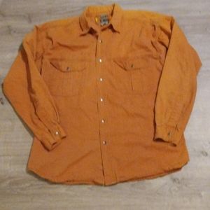 Vintage Quality Up Time Fashion Burnt Orange Shacket Size Large